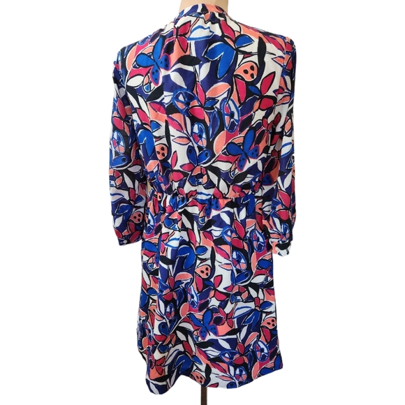 J. CREW Butterfly Print Blouson Mini Dress - Size S - Picture 8 of 14